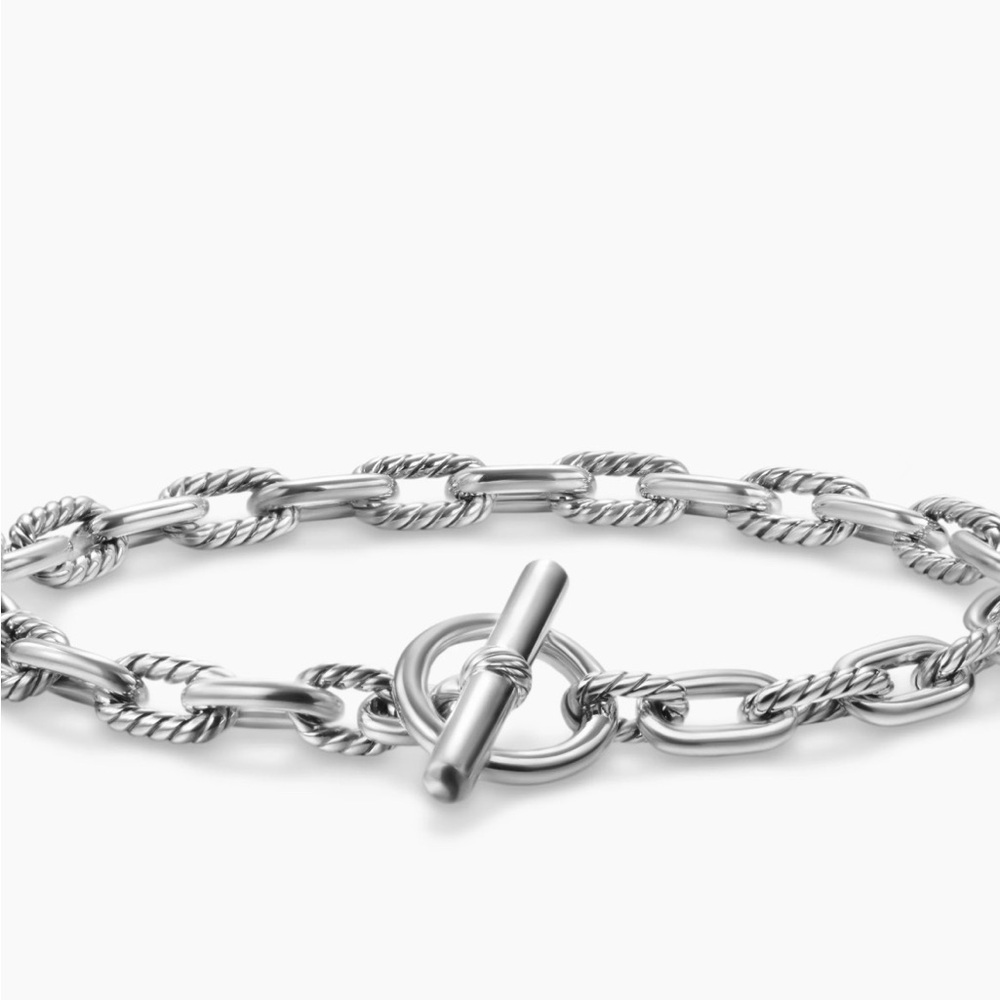 David Yurman Silver Twisted Link Bracelet